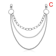 Load image into Gallery viewer, Single/Two/Three Layer Belt Key Chain Punk Hip-hop Trendy Waist Chain Unisex Pants Jeans Long Metal Clothing Accessories Jewelry