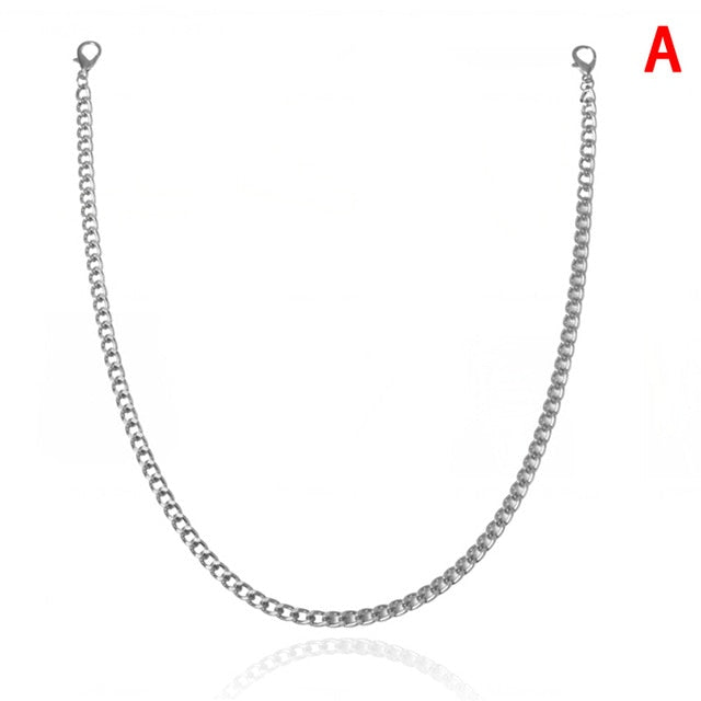 Single/Two/Three Layer Belt Key Chain Punk Hip-hop Trendy Waist Chain Unisex Pants Jeans Long Metal Clothing Accessories Jewelry