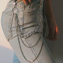 Load image into Gallery viewer, Single/Two/Three Layer Belt Key Chain Punk Hip-hop Trendy Waist Chain Unisex Pants Jeans Long Metal Clothing Accessories Jewelry