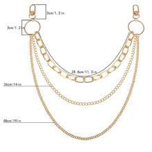 Load image into Gallery viewer, Single/Two/Three Layer Belt Key Chain Punk Hip-hop Trendy Waist Chain Unisex Pants Jeans Long Metal Clothing Accessories Jewelry
