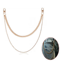 Load image into Gallery viewer, Single/Two/Three Layer Belt Key Chain Punk Hip-hop Trendy Waist Chain Unisex Pants Jeans Long Metal Clothing Accessories Jewelry