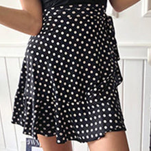 Load image into Gallery viewer, Skirted One Piece Swimsuit Women Solid Swimwear Push Up Monokini Pleated Swim Suit Racer Back Trikini Pad Bathing Suit Black