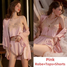 Load image into Gallery viewer, Sleep Tops Shorts 2Piece Set Summer Women Short Doll Sexy Pajamas Sets Lingerie Sleepwear Night Gowns Backless Camisolas 2022