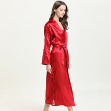 Load image into Gallery viewer, Sleepwear Satin Kimono Robe Silk Robes for Women Pajama Sets Lace Bridesmaid Robes Bathrobe Women&#39;s Pajamas Sexy Nightwear