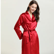 Load image into Gallery viewer, Sleepwear Satin Kimono Robe Silk Robes for Women Pajama Sets Lace Bridesmaid Robes Bathrobe Women&#39;s Pajamas Sexy Nightwear