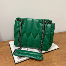 Load image into Gallery viewer, Small Chain Brand Designer Soft Quilted PU Leather Crossbody Bags For Women 2022 Simple Totes Shoulder Side Bag Luxury Handbags