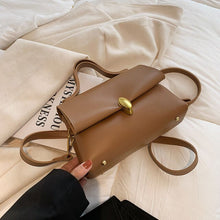 Load image into Gallery viewer, Small PU Leather Crossbody Shoulder Bags with Short Handle for Women 2021 Winter Branded Designer Handbags and Purses Totes