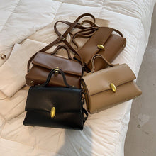 Load image into Gallery viewer, Small PU Leather Crossbody Shoulder Bags with Short Handle for Women 2021 Winter Branded Designer Handbags and Purses Totes