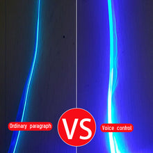 Load image into Gallery viewer, Small Size 2mm 3.0mm Super Bright Plastic Side Glow Optical Fiber Cable With Flat Side Skirt Wings For Car lighting Decoration