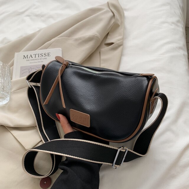 Soft Leather Design Crossbody Shoulder Bags for Women 2021 Fashion Brand Luxury Ladies Travel Handbags and Purses Chest Packs