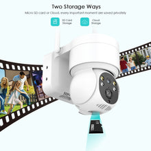 Load image into Gallery viewer, Solar Camera Wifi Outdoor 1080P PIR Human Detection Wireless Surveillance IP Cameras With Solar Panel 7800mAh Recharge Battery
