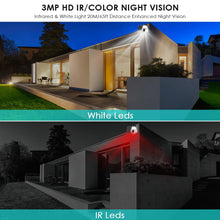 Load image into Gallery viewer, Solar Camera Wifi Outdoor 1080P PIR Human Detection Wireless Surveillance IP Cameras With Solar Panel 7800mAh Recharge Battery