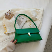 Load image into Gallery viewer, Solid Color PU Leather Shoulder Bags For Women 2022 hit Spring Handbags Small Travel Hand Bag Ladies Fashion Shoulder Bags