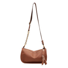 Load image into Gallery viewer, Solid color leather casual messenger bag 2022 autumn and winter new style ladies shoulder bag mobile phone bag women&#39;s bag