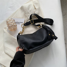 Load image into Gallery viewer, Solid color leather casual messenger bag 2022 autumn and winter new style ladies shoulder bag mobile phone bag women&#39;s bag