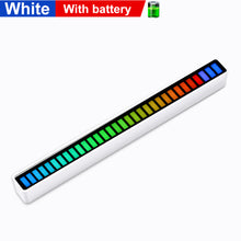Load image into Gallery viewer, Sound Control Pickup Rhythm Ambient Light Strip Colorful LED Rechargeable Battery Car Computer Audio Music DJ Atmosphere Lamp