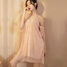 Load image into Gallery viewer, Spaghetti Strap Nightwear Lace Lingerie Dress Nighties Sleeping Sexy Hot Erotic Women Nightgowns See-through Sleepwear Romantic