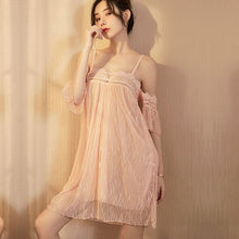 Load image into Gallery viewer, Spaghetti Strap Nightwear Lace Lingerie Dress Nighties Sleeping Sexy Hot Erotic Women Nightgowns See-through Sleepwear Romantic