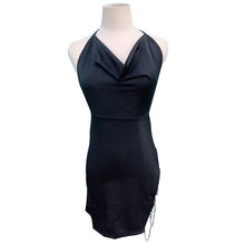 Load image into Gallery viewer, Split Ultra-thin Transparent Stewardess OL Secretary Cheongsam Costumes Sexy Sleepwear Women Nightgown Sleeping Dress