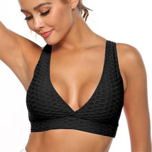 Load image into Gallery viewer, Sports Bra Women Gather Quick-drying Sports Vest Stretch Yoga Top Shockproof Running Underwear Beauty Back Bra Workout Tops