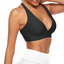 Load image into Gallery viewer, Sports Bra Women Gather Quick-drying Sports Vest Stretch Yoga Top Shockproof Running Underwear Beauty Back Bra Workout Tops