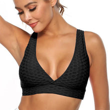 Load image into Gallery viewer, Sports Bra Women Gather Quick-drying Sports Vest Stretch Yoga Top Shockproof Running Underwear Beauty Back Bra Workout Tops