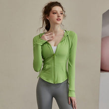 Load image into Gallery viewer, Sports Suit Women Autumn Gym Yoga Clothes 2022 New Professional Jogger Spring Quick-drying Jacket Leggings Two-piece Set