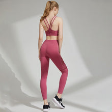 Load image into Gallery viewer, Sportswear Yoga Suit Casual Women Outfit Sexy Hip-Up Fitness Bra + Sports Pants 2-Piece Set Europe America Summer Suit For Women