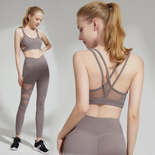 Load image into Gallery viewer, Sportswear Yoga Suit Casual Women Outfit Sexy Hip-Up Fitness Bra + Sports Pants 2-Piece Set Europe America Summer Suit For Women