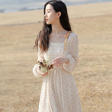 Load image into Gallery viewer, Spring 2021 New Female Temperament Gentle Wind Dress Fairy Super Fairy Forest Chiffon Floral Dress Long Dress Suit