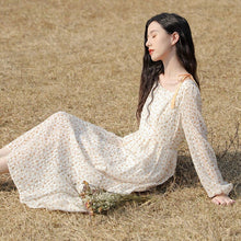 Load image into Gallery viewer, Spring 2021 New Female Temperament Gentle Wind Dress Fairy Super Fairy Forest Chiffon Floral Dress Long Dress Suit