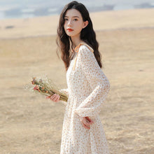 Load image into Gallery viewer, Spring 2021 New Female Temperament Gentle Wind Dress Fairy Super Fairy Forest Chiffon Floral Dress Long Dress Suit