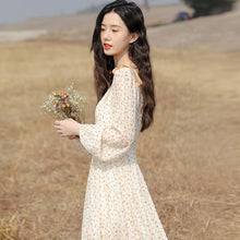 Load image into Gallery viewer, Spring 2021 New Female Temperament Gentle Wind Dress Fairy Super Fairy Forest Chiffon Floral Dress Long Dress Suit