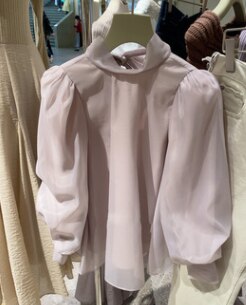 Spring 2022 Solid Ol Slim Blusas Sweet Lantern Long Sleeve Pullover Blouse Women Gauze Patchwork Elegant Shirt Feminino