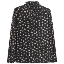 Load image into Gallery viewer, Spring Floral Long-sleeved Bottoming Shirt 2021 New Ladies Tops Fashion Casual Ruffles Shirt Plus Size Women T-Shirt