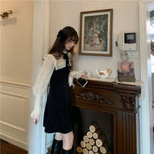 Load image into Gallery viewer, Spring Kawaii Dress Women Elegant Bandage Patchwork Mini Dress Female Casual Japanese Style Streetwear Korean Dress Women 2021