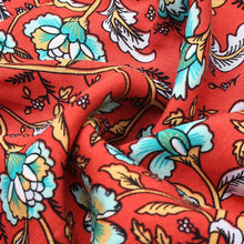 Load image into Gallery viewer, Spring Print Dress Women Casual Short Sleeve V Neck  High Waist Dress For Woman 2021 New Bohemian Summer Dress