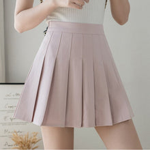 Load image into Gallery viewer, Spring Summer All-match Pleated Skirt A-line Short Skirt Package Hip High Waist Skirt Female Anti-glare College Style Skirt