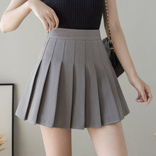Load image into Gallery viewer, Spring Summer All-match Pleated Skirt A-line Short Skirt Package Hip High Waist Skirt Female Anti-glare College Style Skirt