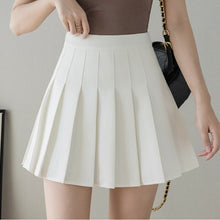 Load image into Gallery viewer, Spring Summer All-match Pleated Skirt A-line Short Skirt Package Hip High Waist Skirt Female Anti-glare College Style Skirt