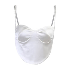 Load image into Gallery viewer, Spring Summer Ladies Street Style Short Spaghetti Strap Solid Camis Women 2021 New Sexy V Neck Patchwork Short Shirts