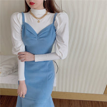 Load image into Gallery viewer, Spring Sweet Dress Women Elegant Trumpet Party Slim Midi Dress Female Office Lady French High Street Korean Dress Women 2021 New