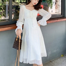 Load image into Gallery viewer, Spring Vintage Fairy Dress Women Elegant Designer Chiffon Robes Long Sleeve French Party Midi Vestidos Casual Women&#39;s Clothing