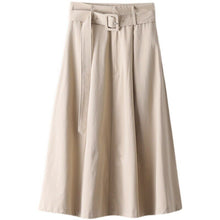 Load image into Gallery viewer, Spring and Autumn High Waist Suit Skirt Loose 2021 New Mid-length Professional A-line Skirt Temperament Large Swing Skirt
