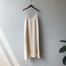 Load image into Gallery viewer, Spring summer 2022 Woman Tank Dress Casual Satin Sexy Camisole Elastic Female Home Beach Dresses v-neck camis sexy dress