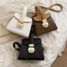 Load image into Gallery viewer, Stone Pattern Hard Box Shape PU Leather Shoulder Bags for Women 2022 Hit Handbags and Purses Mini Crossbody Bags Kawaii Totes