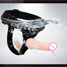 Load image into Gallery viewer, Strap On Realistic Double Dildo Pants For  Woman Men Couples Dildo Panties For Lesbian Gay Flesh purple Vibrator Dildo For Gay