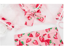 Load image into Gallery viewer, Strawberry Transparent Bra Underwear Sleepwear Japanese Sexy Lolita Girl Cute Lingerie Intimates Sailor Uniform Exotic Apparel