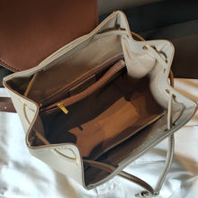 Load image into Gallery viewer, String Close Design Classic Women Backpack Full Grain Cowhide Leather Female Double Shoulder Bag All-match College Schoolbag