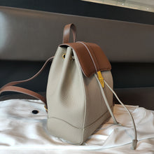 Load image into Gallery viewer, String Close Design Classic Women Backpack Full Grain Cowhide Leather Female Double Shoulder Bag All-match College Schoolbag